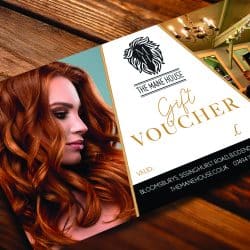 Gift vouchers can be purchased for any amount at The Mane House, a boutique salon at Bloomsburys in Biddenden, near Tenterden in Kent.